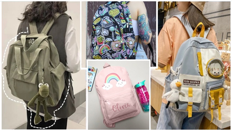 School cute outlet backpacks