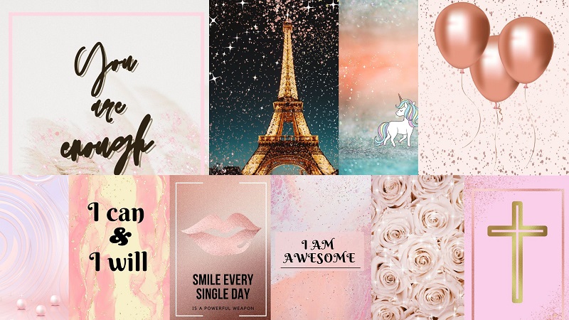 Cute rose gold wallpapers for iPhone (free to download) - miss mv