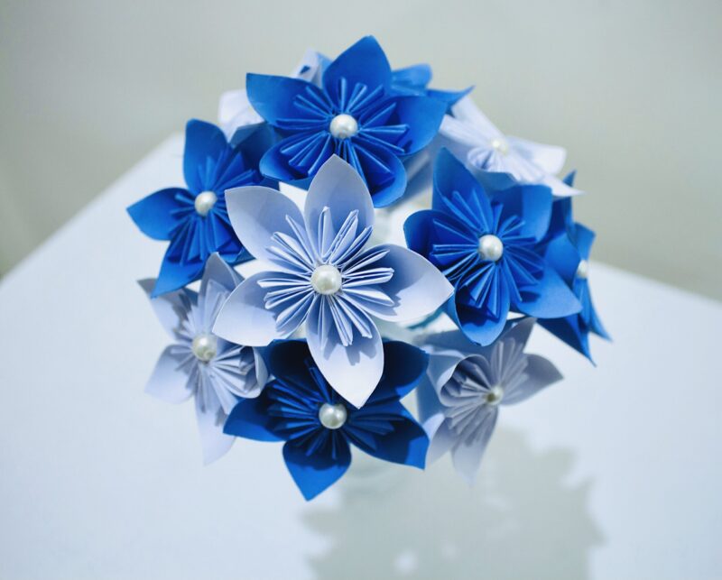 Bouquet of paper flowers for mom, origami flowers